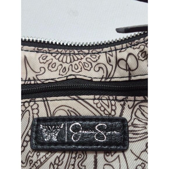 Jessica Simpson Black Studded Shoulder Bag Purse - Picture 5 of 7